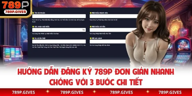 3 bước đăng ký 789P siêu chi tiết và đơn giản