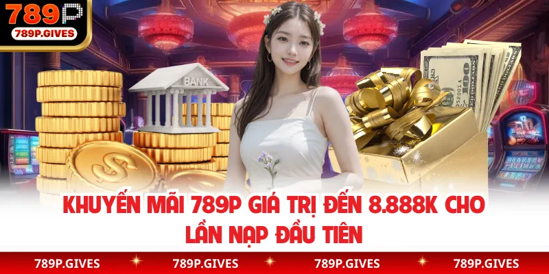 Khuyến mãi 789P giá trị đến 8.888K cho lần nạp đầu tiên