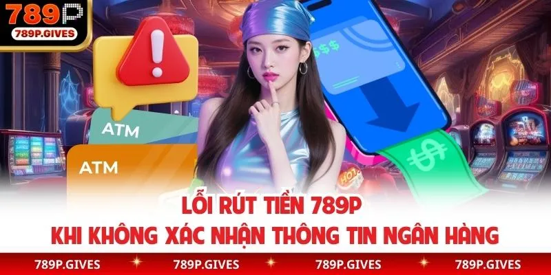 Lỗi rút tiền 789P khi không xác nhận thông tin ngân hàng